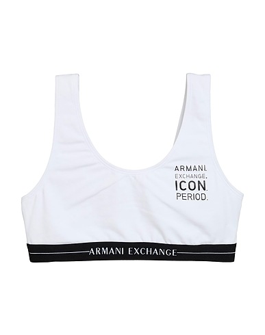 ARMANI EXCHANGE Bra White 95% Cotton, 5% Elastane, Polyamide, Polyester
