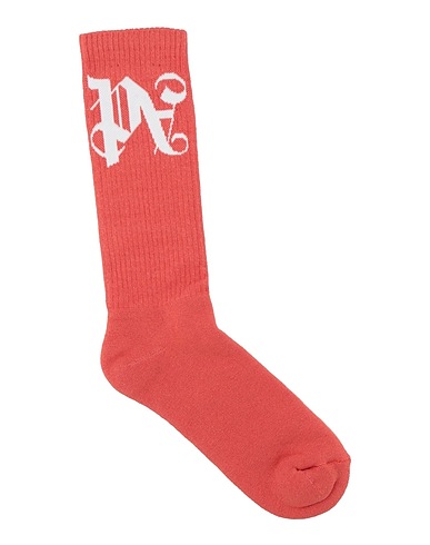 PALM ANGELS Socks & tights Rust 90% Cotton, 5% Elastane, 5% Polyamide