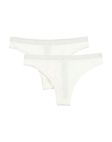 EMPORIO ARMANI Brief Cream 95% Cotton, 5% Elastane, Polyester, Metallic fiber, Polyamide