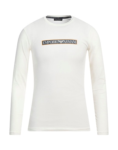 EMPORIO ARMANI T-shirt UNDERWEAR Ivory 95% Cotton, 5% Elastane