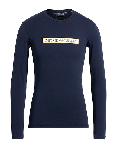 EMPORIO ARMANI T-shirt UNDERWEAR Blu notte 95% Cotone, 5% Elastan