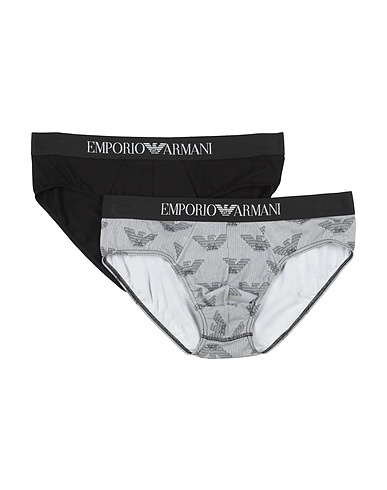 EMPORIO ARMANI Brief UNDERWEAR Black 95% Cotton, 5% Elastane, Polyamide
