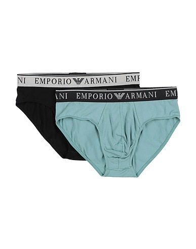 EMPORIO ARMANI Slip UNDERWEAR Salbeigrün 95% Baumwolle, 5% Elastan, Polyester, Polyamid