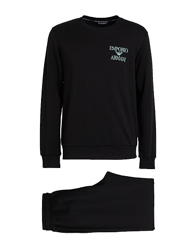 EMPORIO ARMANI Sleepwear UNDERWEAR Black 60% Cotton, 40% Polyester, Elastane