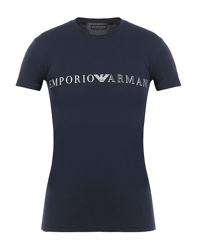 EMPORIO ARMANI Undershirt UNDERWEAR Midnight blue 95% Cotton, 5% Elastane