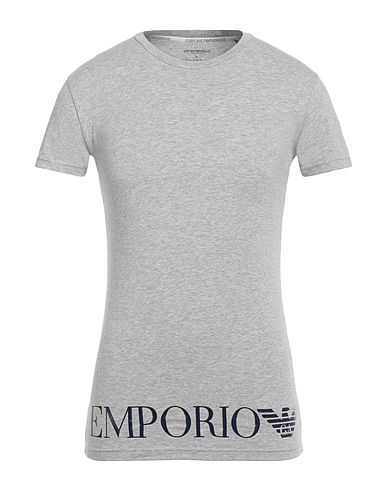 EMPORIO ARMANI Undershirt UNDERWEAR Grey 95% Cotton, 5% Elastane