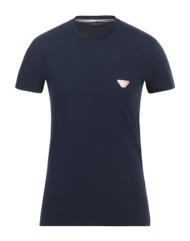 EMPORIO ARMANI Undershirt UNDERWEAR Midnight blue 95% Cotton, 5% Elastane
