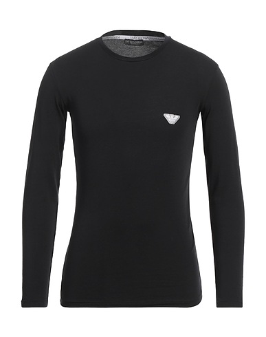 EMPORIO ARMANI Undershirt UNDERWEAR Black 95% Cotton, 5% Elastane