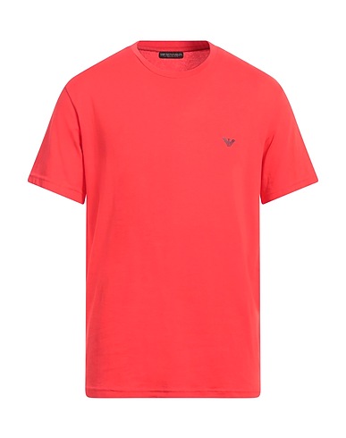 EMPORIO ARMANI Undershirt UNDERWEAR Tomato red 95% Cotton, 5% Elastane