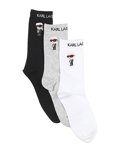 KARL LAGERFELD Socks & tights White 70% Cotton, 28% Polyamide, 2% Elastane
