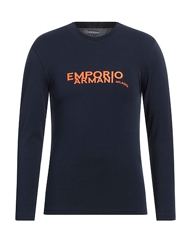 EMPORIO ARMANI Undershirt Midnight blue 95% Cotton, 5% Elastane