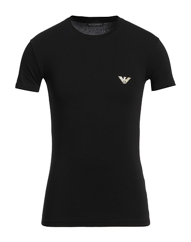 EMPORIO ARMANI Топы и бельевые футболки UNDERWEAR NERO 95% Органический хлопок, 5% Эластан