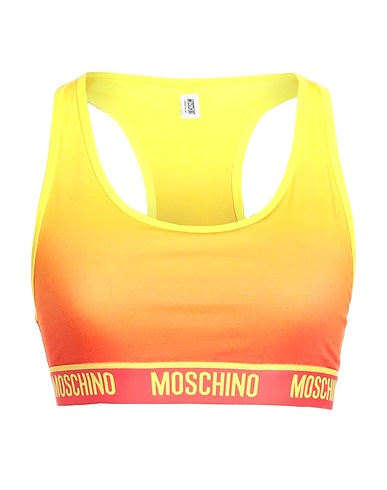 MOSCHINO Bra Orange 92% Cotton, 8% Elastane