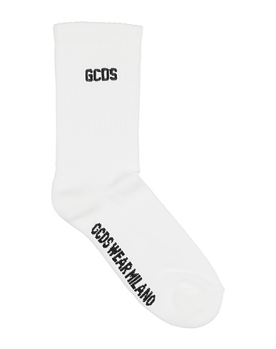 GCDS Socks & tights White 85% Cotton, 10% Nylon, 5% Lyocell