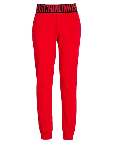 MOSCHINO 캐주얼 바지 UNDERWEAR 레드 95% 코튼, 5% 엘라스테인