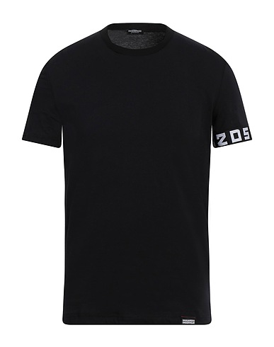 DSQUARED2 Undershirt UNDERWEAR Black 95% Cotton, 5% Elastane