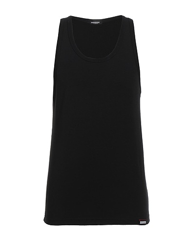 DSQUARED2 Undershirt UNDERWEAR Black 89% Cotton, 11% Elastane