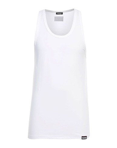 DSQUARED2 Undershirt UNDERWEAR White 89% Cotton, 11% Elastane
