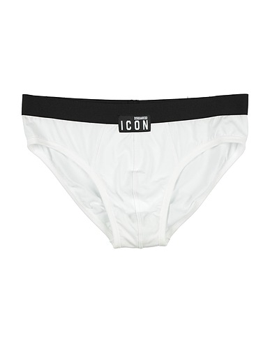 DSQUARED2 Brief UNDERWEAR White 89% Cotton, 11% Elastane