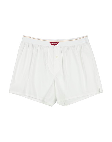 DSQUARED2 Boxer UNDERWEAR White 98% Cotton, 2% Elastane