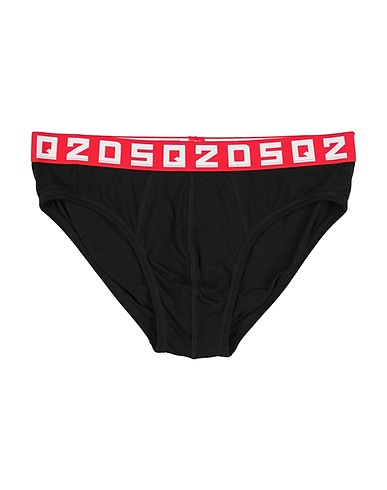 DSQUARED2 Brief UNDERWEAR Black 95% Cotton, 5% Elastane