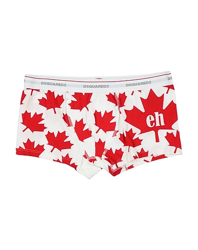 DSQUARED2 Boxer UNDERWEAR Rosso 89% Cotone, 11% Elastan