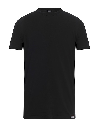 DSQUARED2 Undershirt UNDERWEAR Black 89% Cotton, 11% Elastane