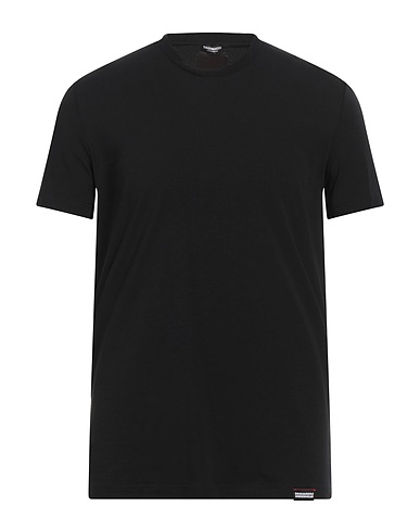 DSQUARED2 Undershirt UNDERWEAR Black 89% Cotton, 11% Elastane