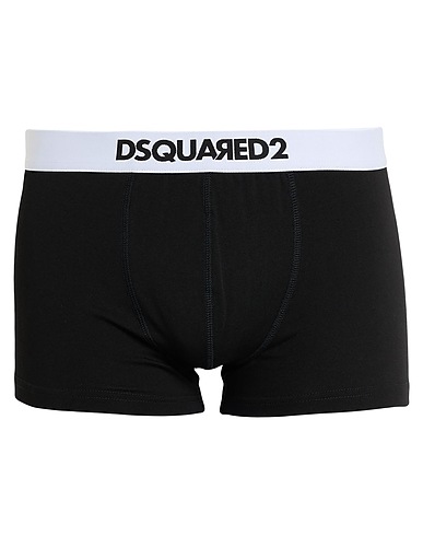 DSQUARED2 Boxer UNDERWEAR Black 95% Cotton, 5% Elastane