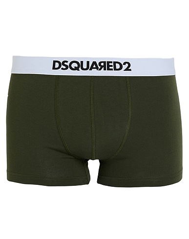 DSQUARED2 Boxer UNDERWEAR Military green 95% Cotton, 5% Elastane