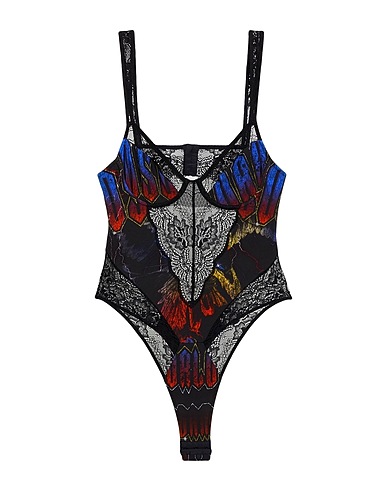 DSQUARED2 Lingerie bodysuit UNDERWEAR Black 89% Cotton, 11% Elastane