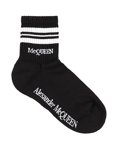 MCQUEEN Calze e Calzini Nero 75% Cotone, 23% Poliammide, 2% Elastan