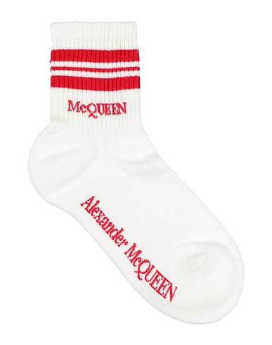 MCQUEEN Calze e Calzini Bianco 75% Cotone, 23% Poliammide, 2% Elastan