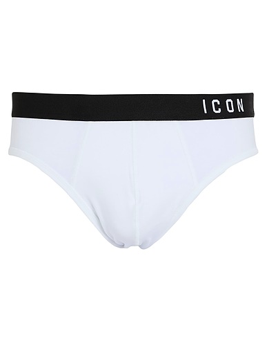 DSQUARED2 Slip ICON UNDERWEAR Weiß 89% Baumwolle, 11% Elastan