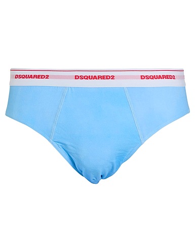 DSQUARED2 Brief UNDERWEAR Light blue 89% Cotton, 11% Elastane