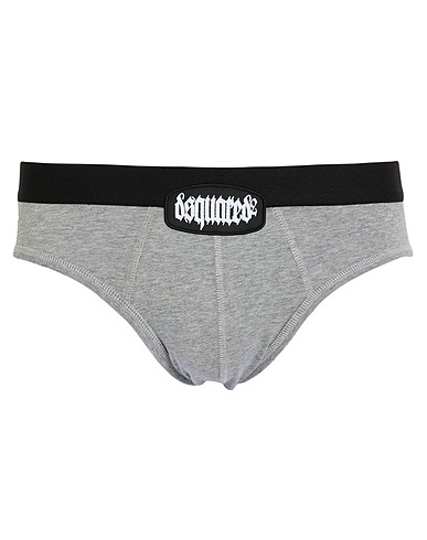DSQUARED2 Brief UNDERWEAR Grey 95% Cotton, 5% Elastane