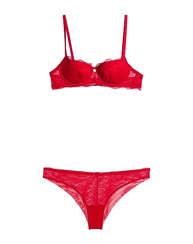 TWINSET Set U&B Red 75% Polyamide, 17% Elastane, 8% Polyester