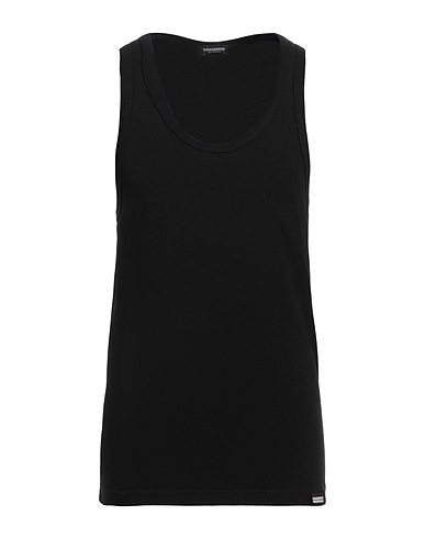 DSQUARED2 Undershirt UNDERWEAR Black 89% Cotton, 11% Elastane