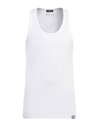 DSQUARED2 Undershirt UNDERWEAR White 89% Cotton, 11% Elastane