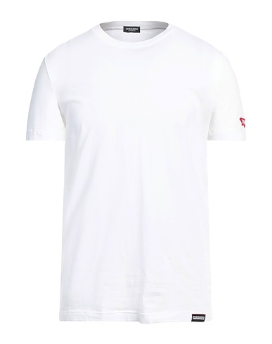 DSQUARED2 Undershirt UNDERWEAR White 95% Cotton, 5% Elastane