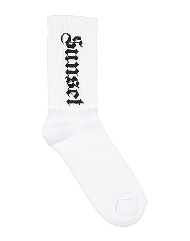 PALM ANGELS Socks & tights White 90% Cotton, 5% Elastane, 5% Polyamide