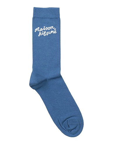 MAISON KITSUNÉ Socks & tights Blue 78% Cotton, 20% Polyamide, 2% Elastane