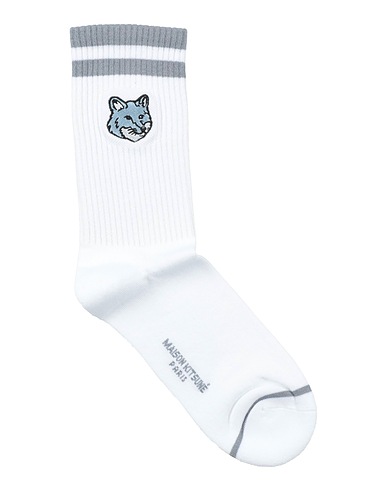 MAISON KITSUNÉ Socks & tights White 66% Cotton, 14% Polyamide, 11% Polyester, 9% Elastane