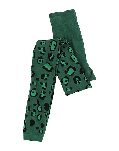 MINI RODINI Socks & tights Green 80% Cotton, 18% Polyamide, 2% Elastane
