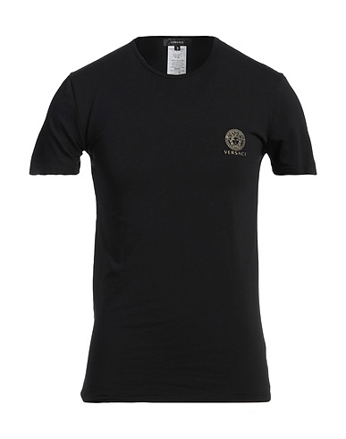 VERSACE アンダーＴシャツ ブラック コットン 96% / ポリウレタン 4%