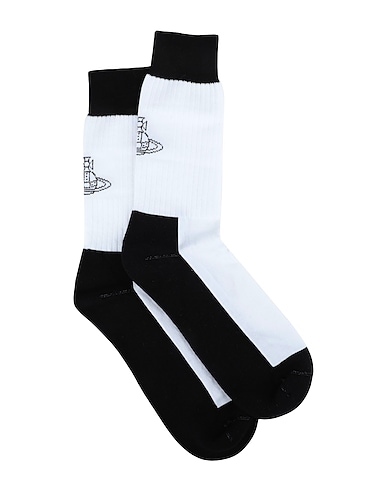 VIVIENNE WESTWOOD Chaussettes et collants BIANCO 90% Coton, 7% Polyamide, 3% Élasthanne