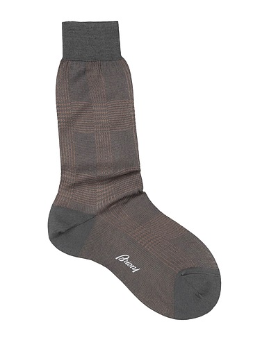 BRIONI Socks & tights Grey 75% Cotton, 25% Silk