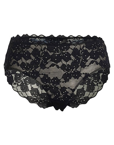 HANRO Slip Noir 93% Polyamide, 7% Élasthanne