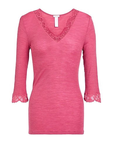 HANRO Undershirt Mauve 70% Wool, 30% Silk, Polyamide, Elastane
