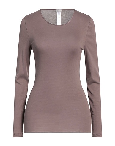 HANRO T-shirt intima Tortora 100% Cotone